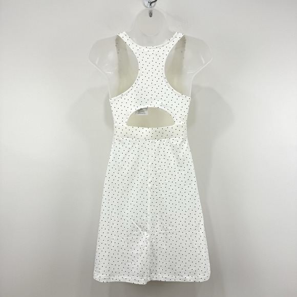 Tasc Dress Women's S White Dot NWT Rhythm Racer Back Running Organic Cotton Golf - Picture 10 of 15